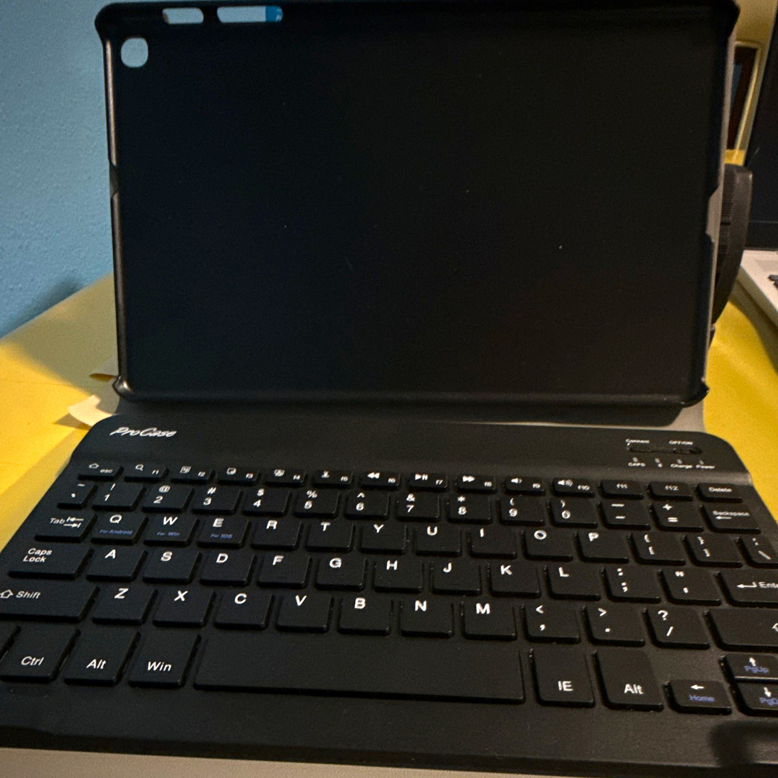 ProCase Black Keyboard Folio Case w/ Integrated Stand for Apple iPad
