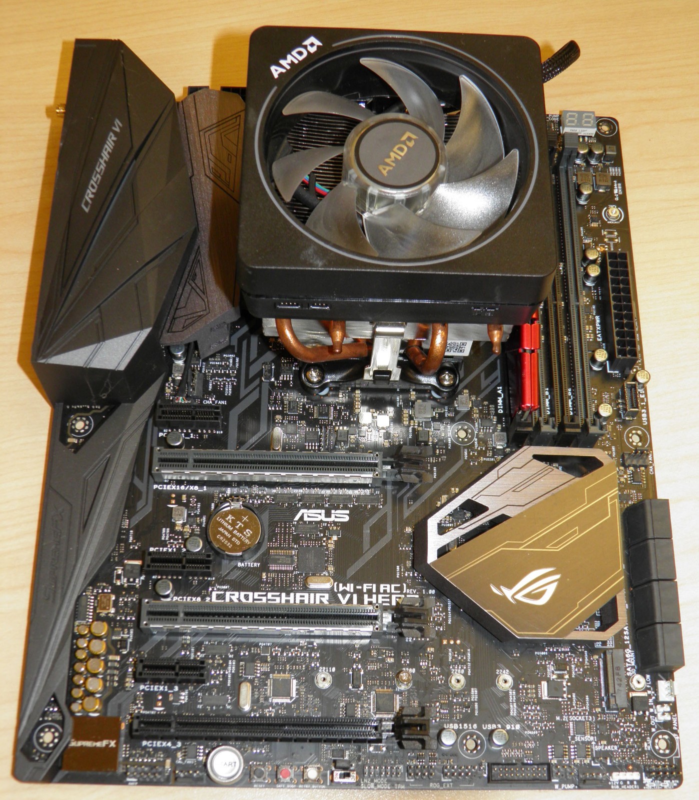 Motherboard/CPU/RAM/SSD combo: 1st Gen AMD Ryzen 7 + ASUS ROG Crosshair VI Hero