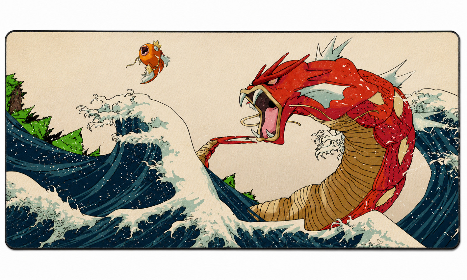 Gyarados Magikarp Pokemon Table Playmat TCG CCG Mat Gaming Play Pad Mousepad 