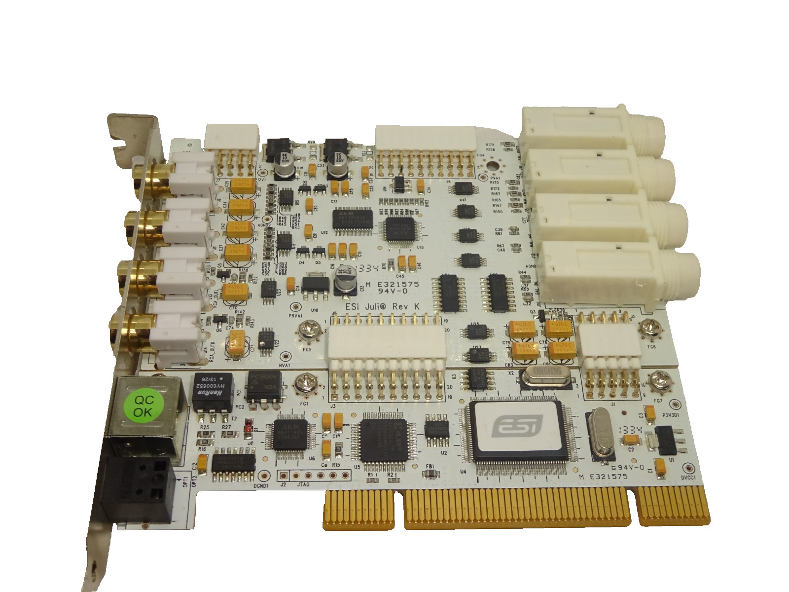 ESI JULIA 24-bit/192kHz REFERENCE AUDIO CARD UNBALANCED I/O PCI #GK12192