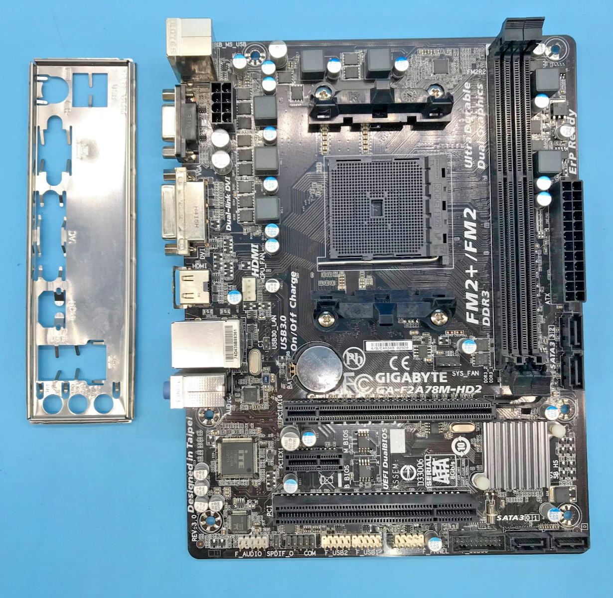 GA-F2A78M-HD2 REV:3.0 DDR3 - mATX - Socket FM2/FM2+ - with I/O Shield #M3112