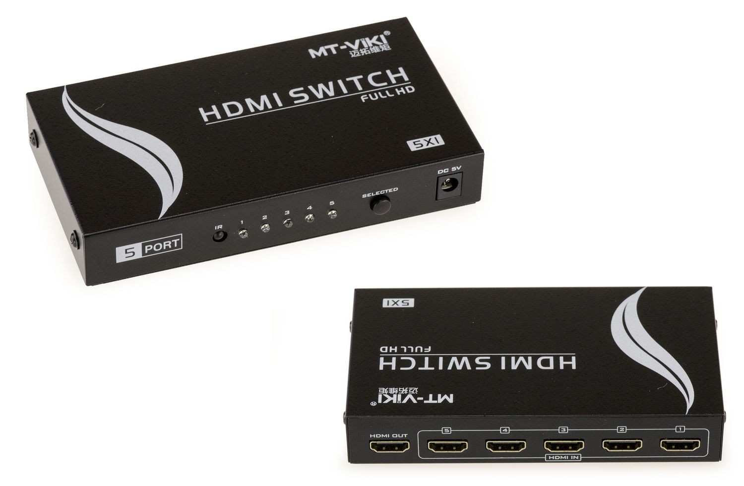 Hdmi Switch 1.4v - Hdcp - 5 Ports - With Remote Control - Metal Case