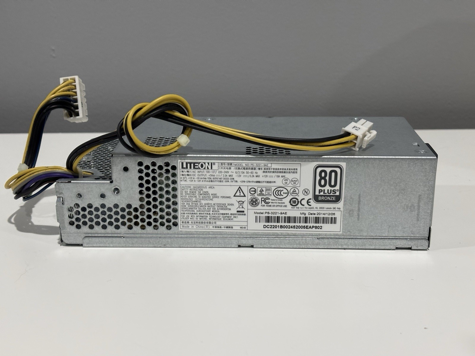 220W LiteOn Power Supply Unit PS-3221-9AE Working