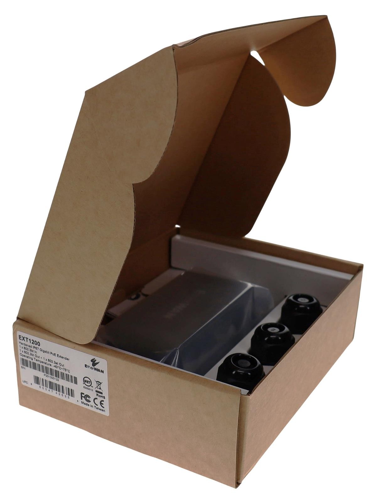 NEW ETHERWAN EXT 1200 HARDENED IP67 GIGABIT POE EXTENDER