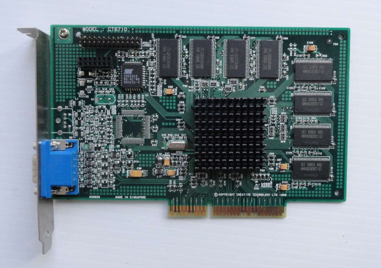 Creative Labs CT6710 VGA  AGP Graphics Card 16MB