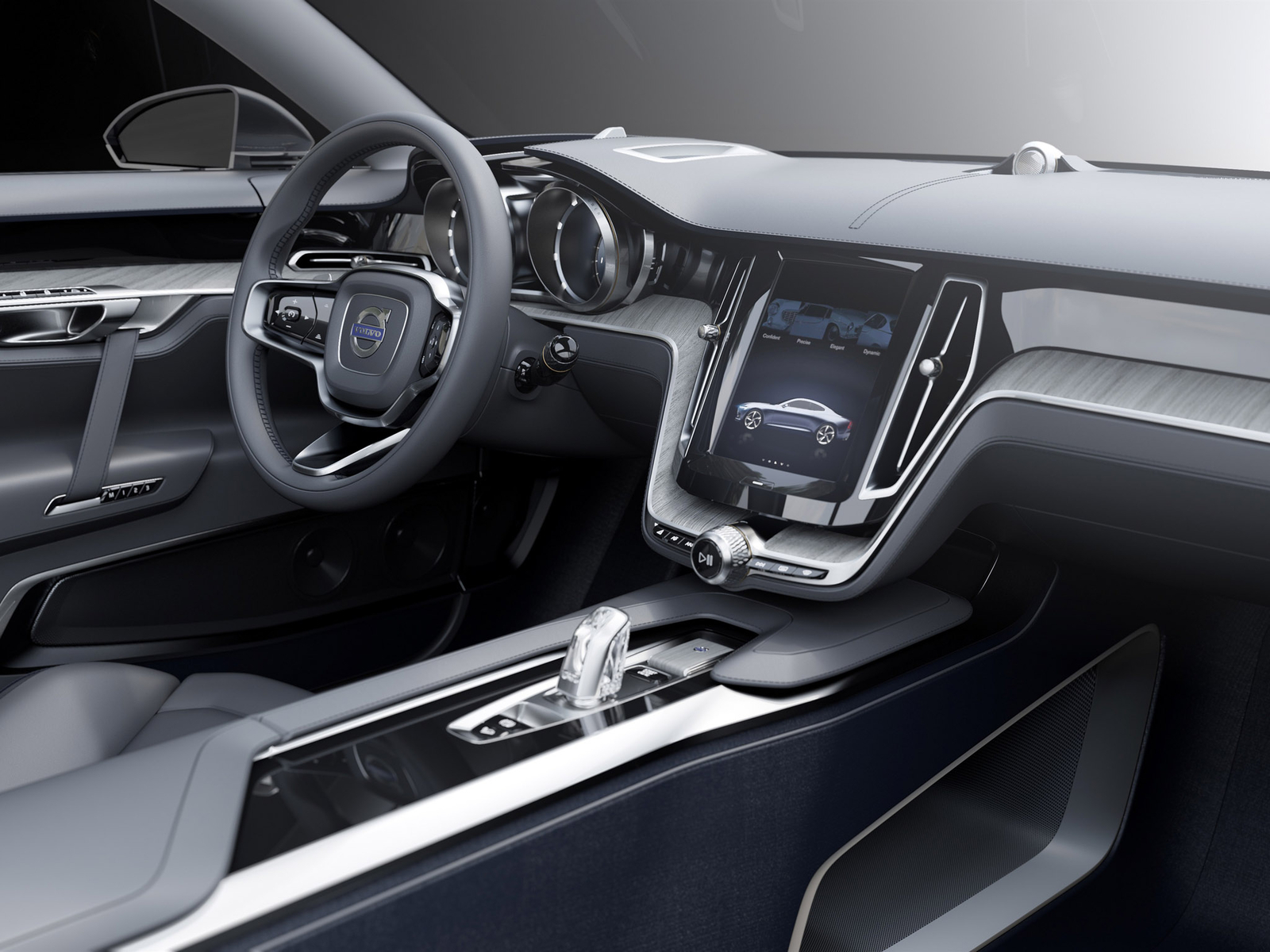 Cars 2013 volvo coupe concept Desk Mat Stitched