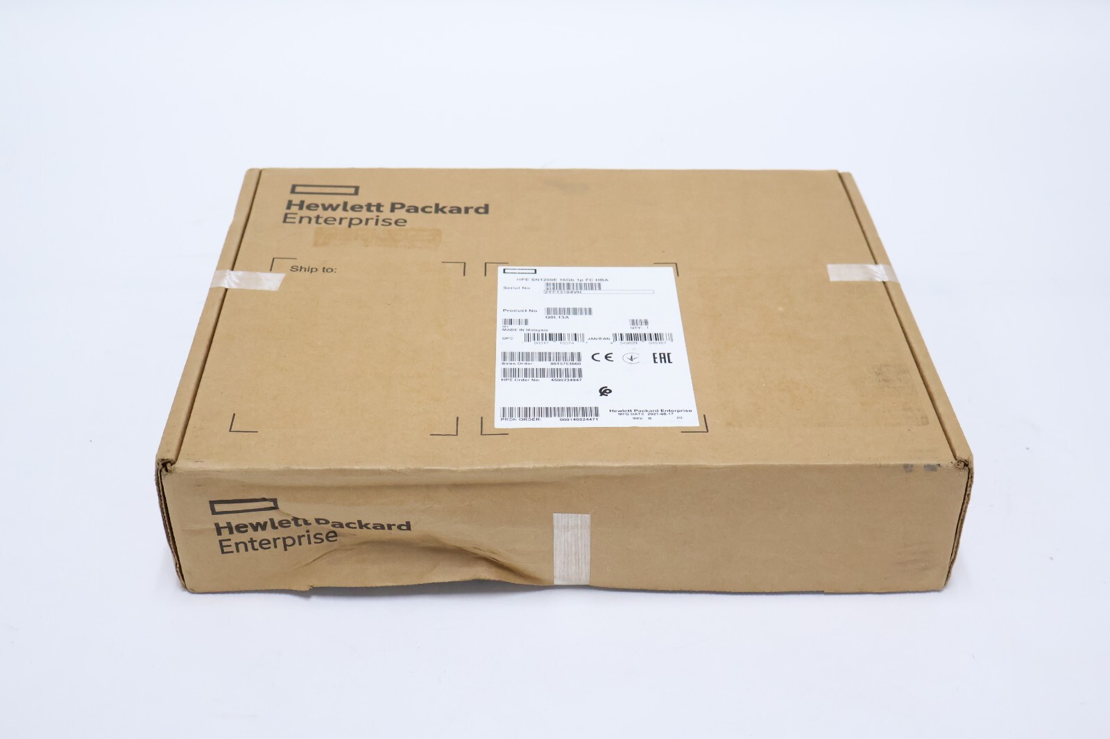 Q0L13A HPE StoreFabric SN1200E 16Gb Single Port Fibre Channel HBA 870001-001