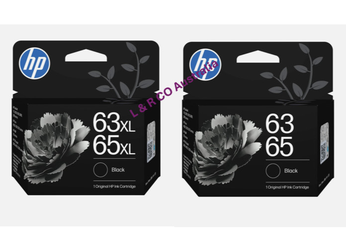 Genuine HP 63/65 Standard Black or 63 65 XL Black Ink Cartridge