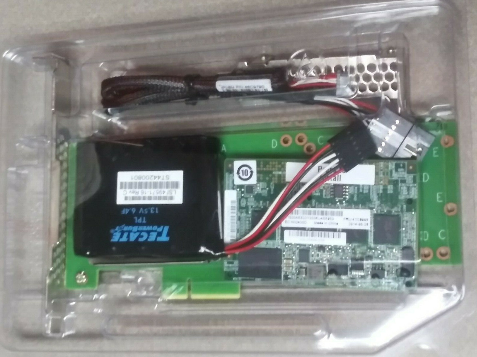 IBM M5200 M5210 4GB CACHE CARD w/LSI TECATE BBU AND BBU-BRACKET-05 LSI 9364-8I