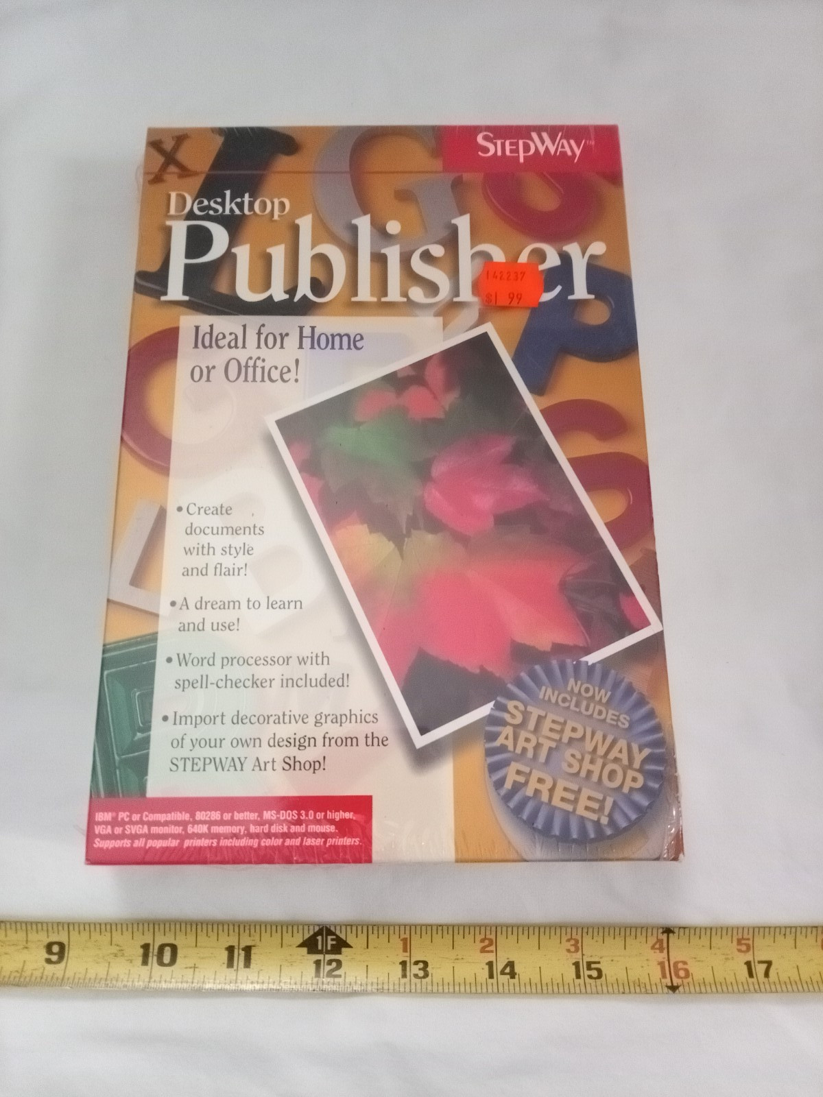 stepway desktop publisher ibm tandy (PC) Complete, Vintage. SEALED.
