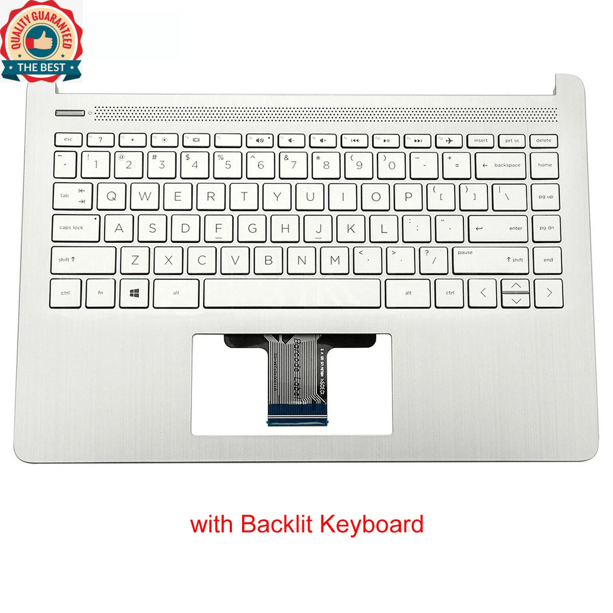 New For HP 14-DQ 14-DQ1043CL 14s-DQ1085TU Palmrest Keyboard (Backlit) L88206-001