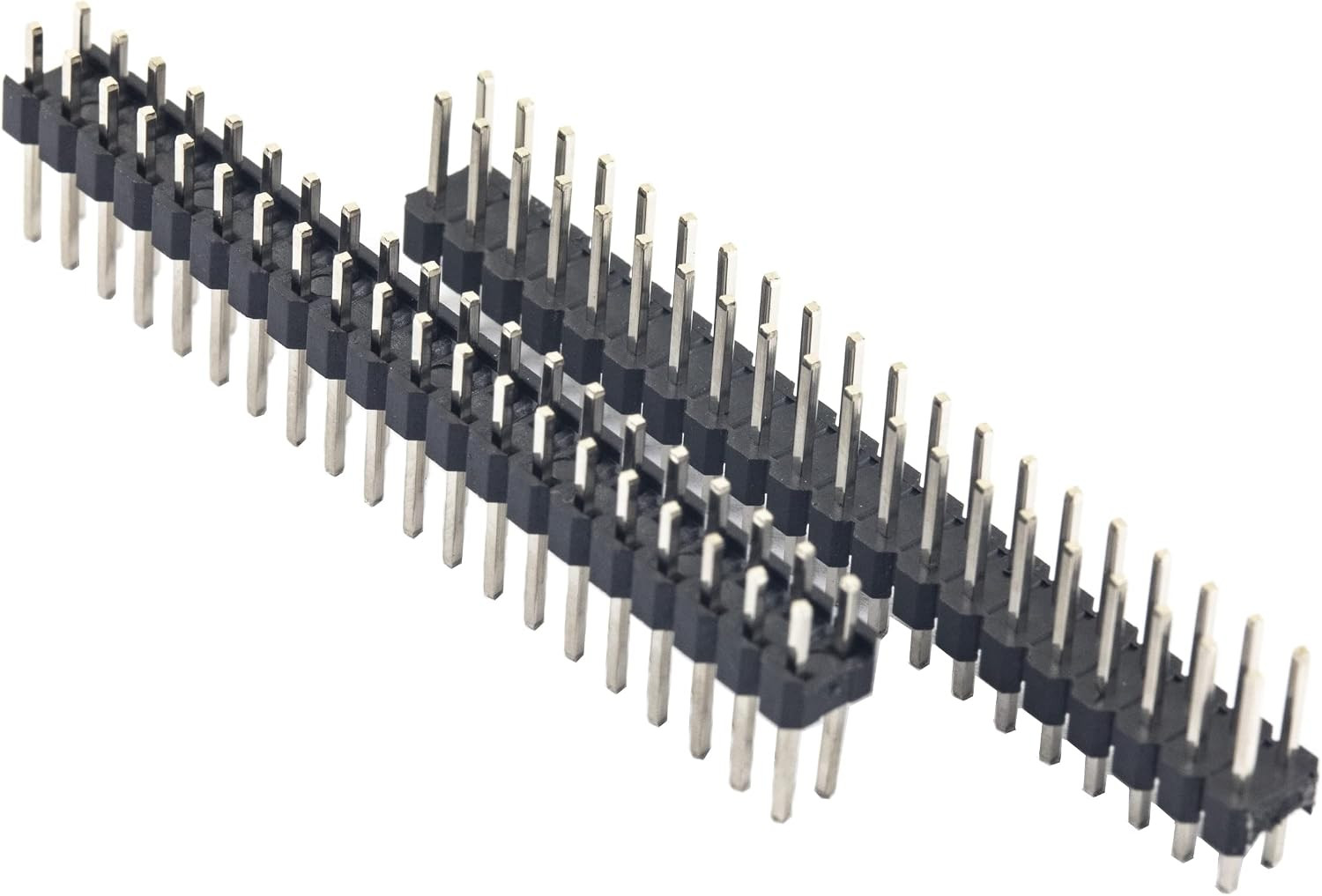 20Pcs Break-Away 0.1" 2X20-Pin Strip Dual Male Headers for Raspberry Pi Zero