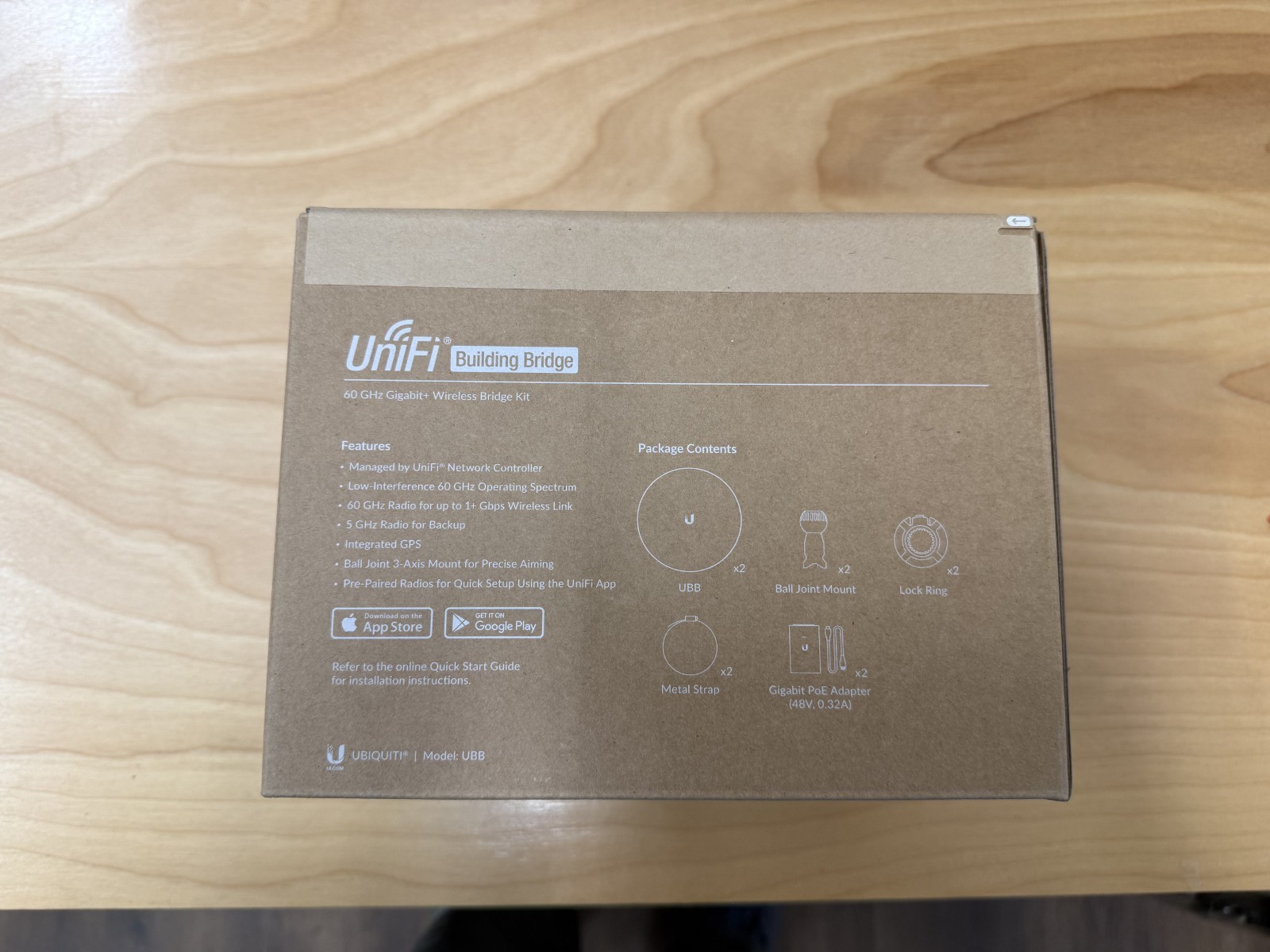 Ubiquiti Networks UBB-US UniFi Building-To-Building Bridge New In Box