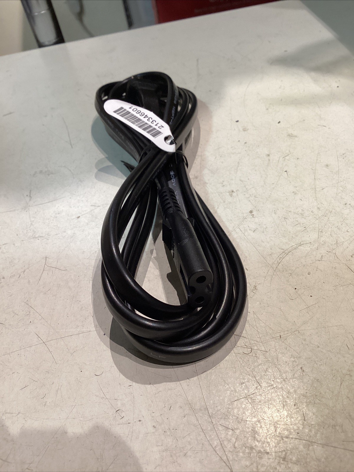5ft 18AWG NISPT2 2-Slot Non-Polarized Power Cord NEMA 1-15P to C7 Black