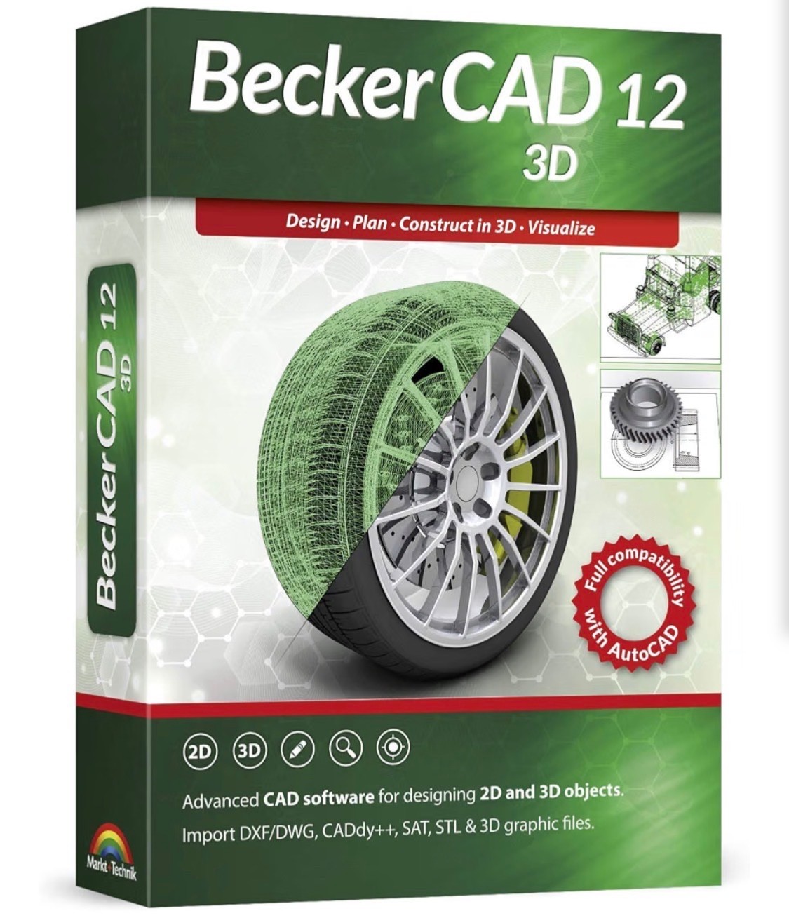 Becker CAD 12 3D - professional CAD software for 2D + 3D design and modelling - 