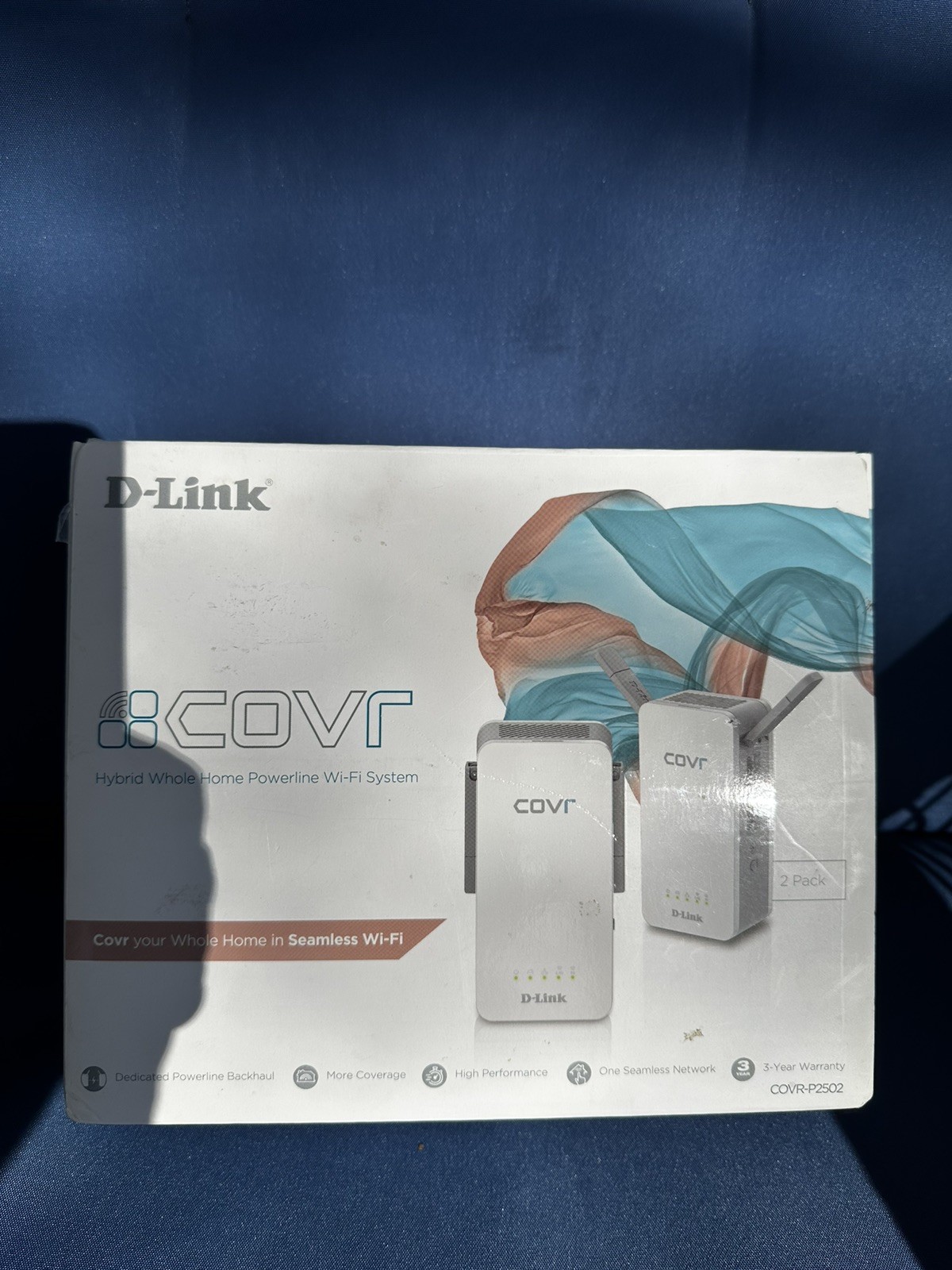 DLink Tri-Band Whole Home Mesh Wi-Fi System 2 Pack COVR-2202 Missing Cord 