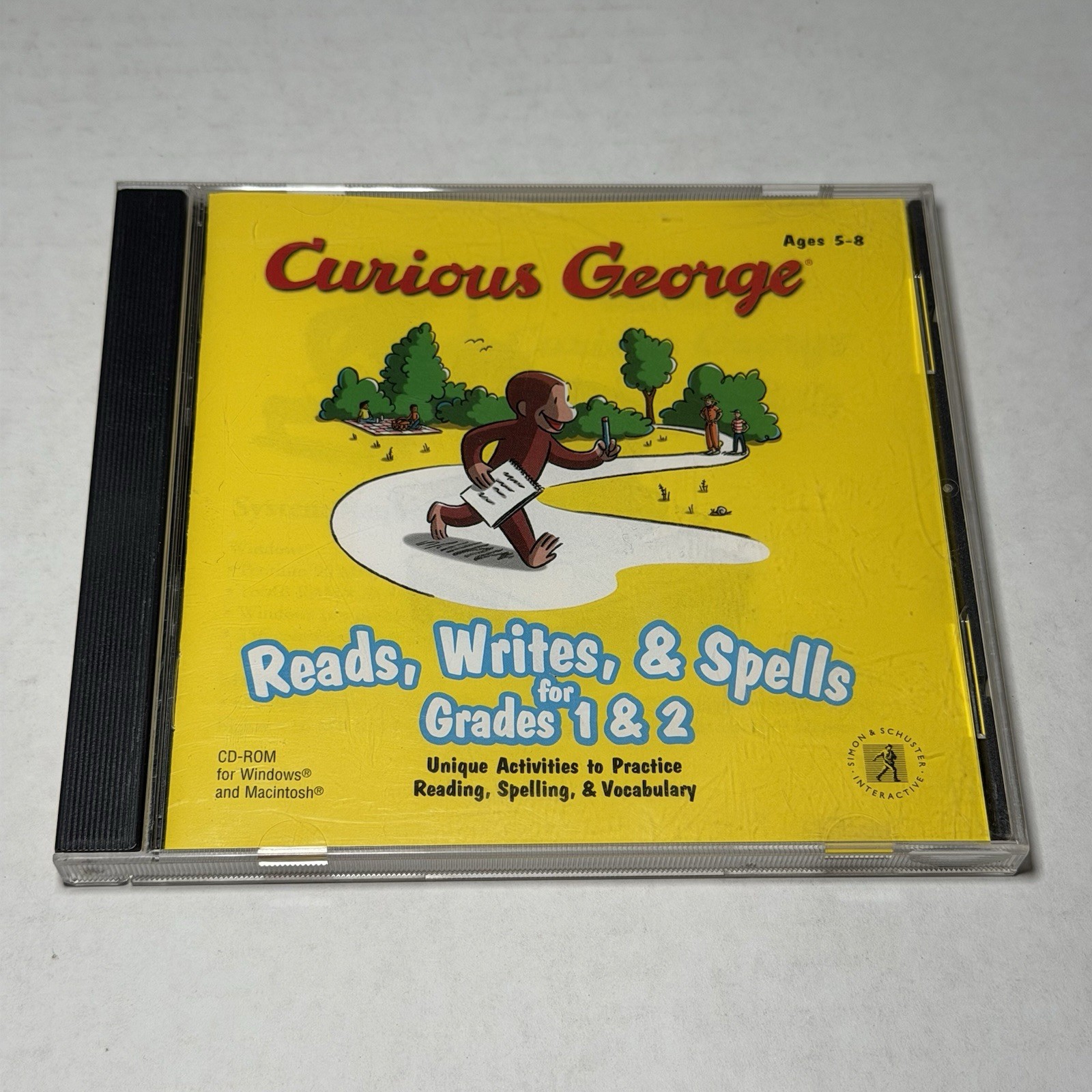 CURIOUS GEORGE READS, WRITES, & SPELLS GRADES 1 &2 FOR MAC/WINDOWS CD-ROM