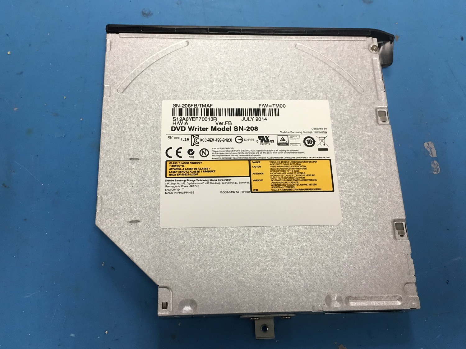 Genuine MSI CX61 MS-16GD 15.6" Laptop CD-RW DVD-RW Burner Optical Drive SN-208