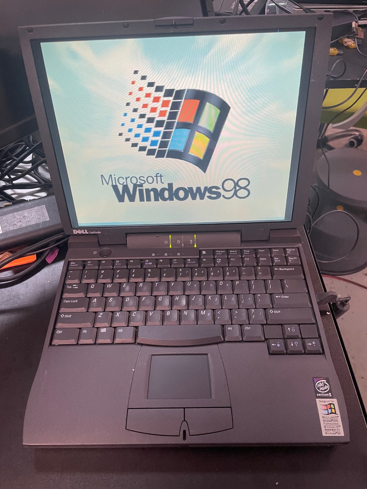 Vintage Dell Latitude CPi A366XT Win 98SE w/USB Support 256MB 60GB HD FDD Serial