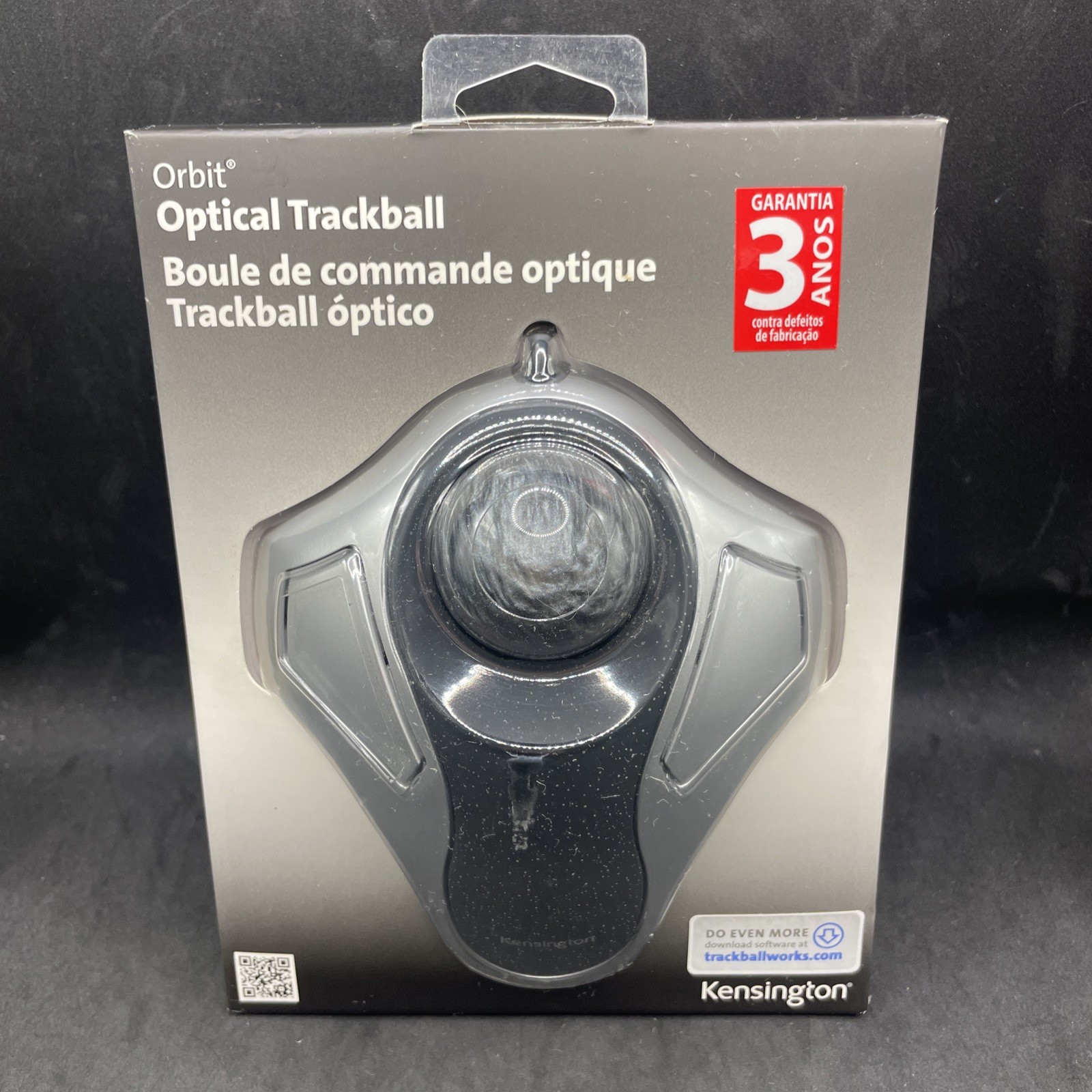 New Sealed Kensington Orbit Optical Trackball Mouse USB Ergonomic Windows & MAC