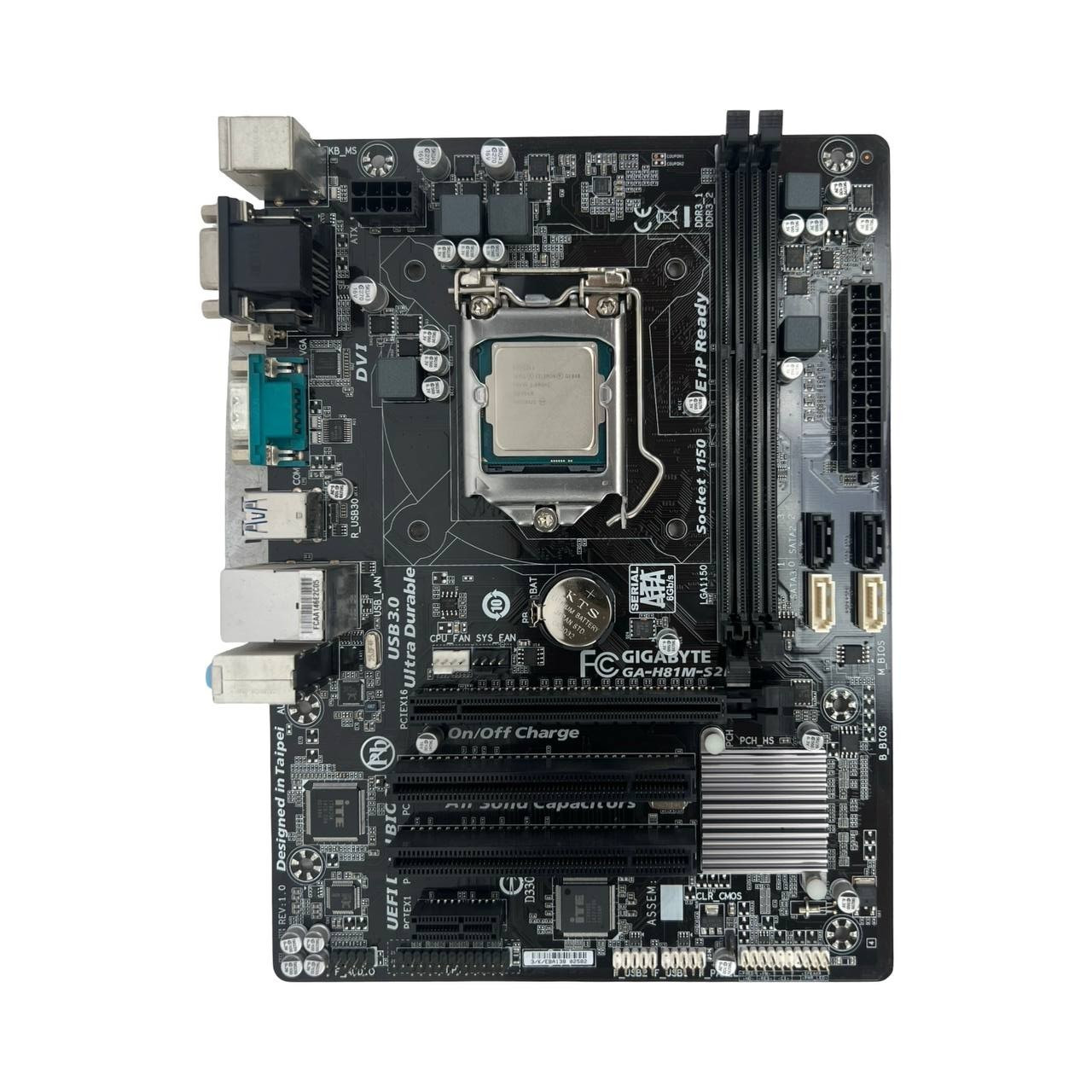 GIGABYTE GA-H81M-S2PV Intel mATX LGA1150 DDR3 MOTHERBOARD w/ Celeron I/O Shield