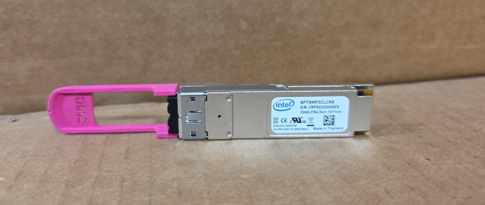 Intel SPTSMP3CLCK8 QSFP 200G-FR4 3km 1311nm Optical Transceiver