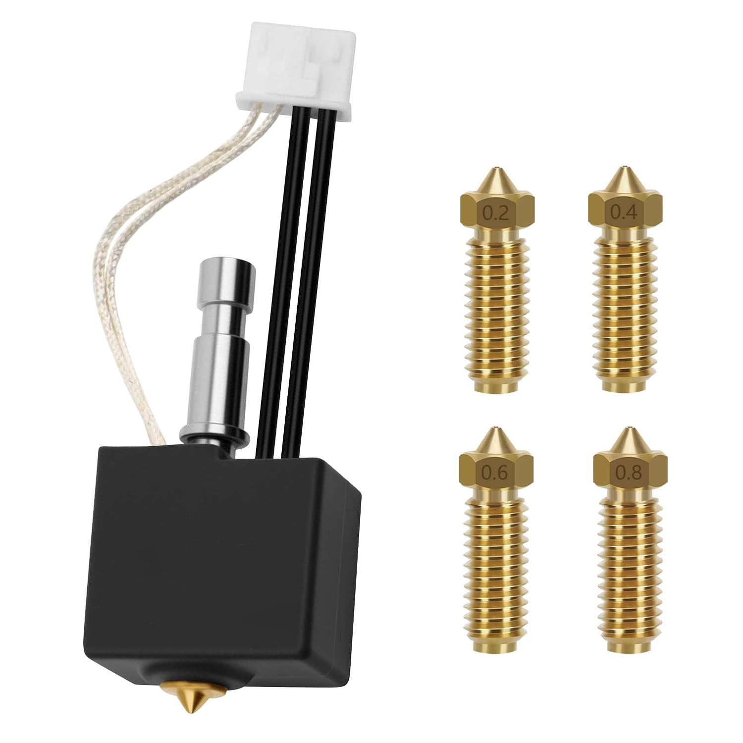Upgrade Hotend Kit for Anycubic Kobra S1 3D Printer with Hardened Steel Nozzles