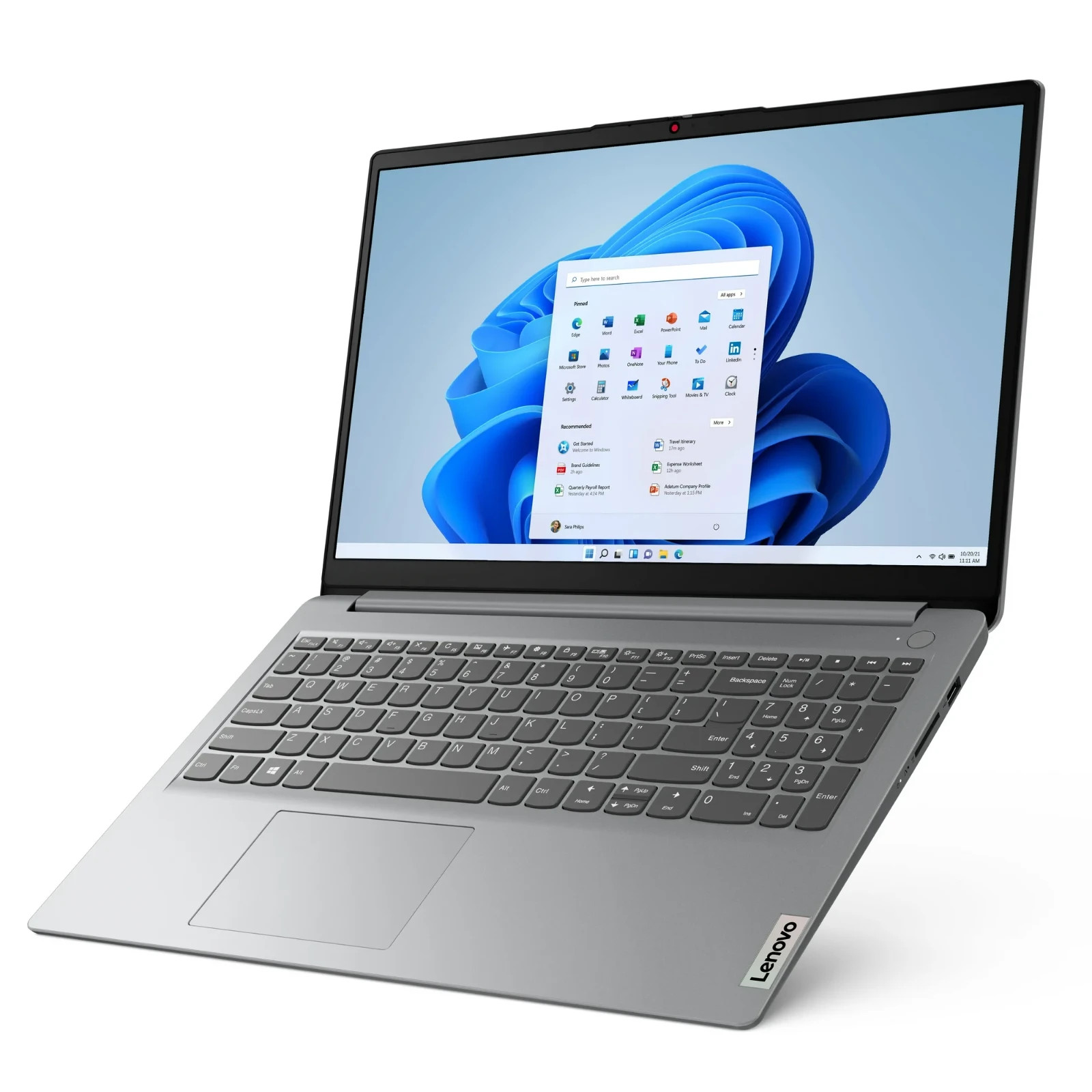 Lenovo IdeaPad 1 Laptop Intel Celeron N4500 4GB 128GB SSD Windows 11 Pro Silver