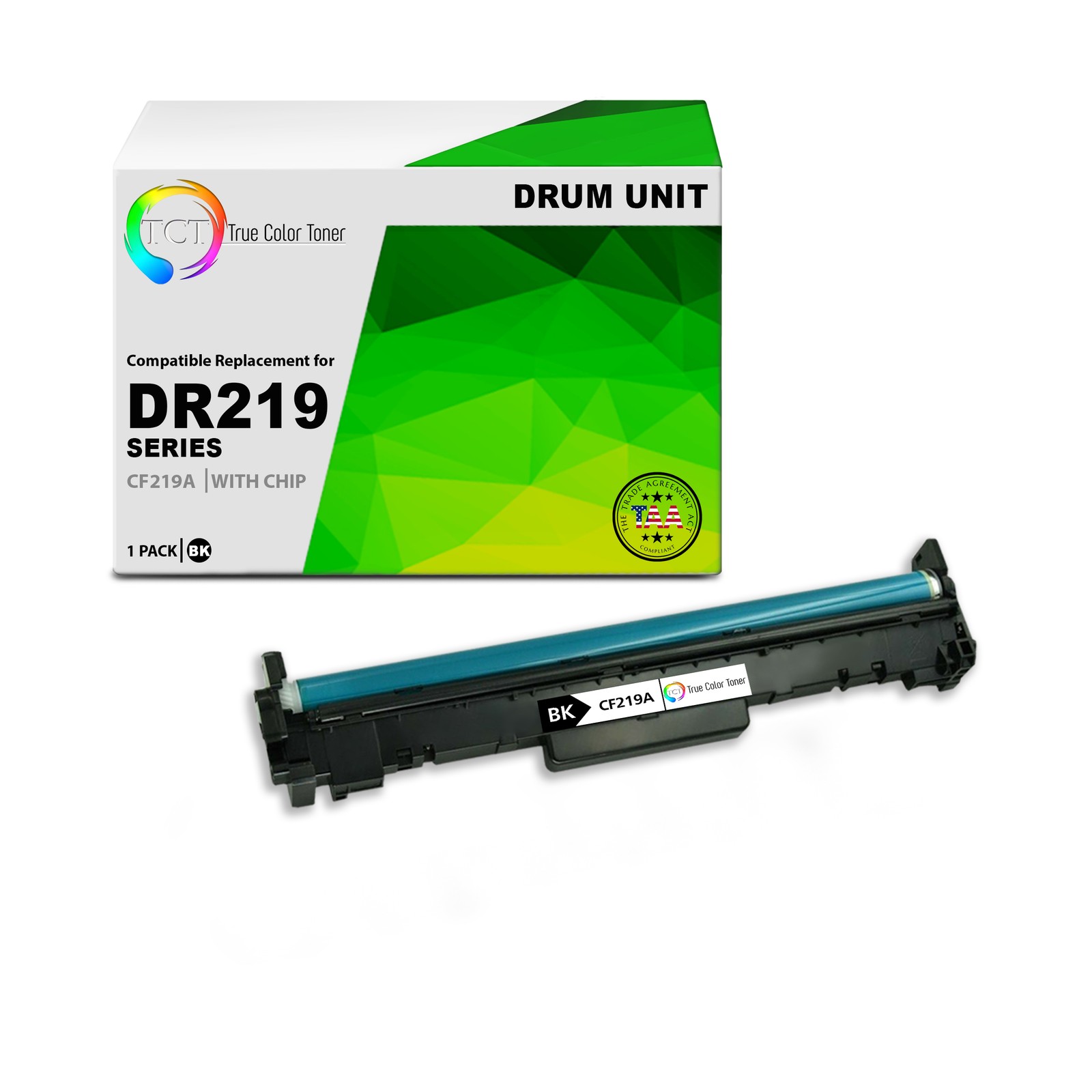 TCT CF219A TAA Compliant Compatible Drum Unit Replacement for HP CF219A - 19A