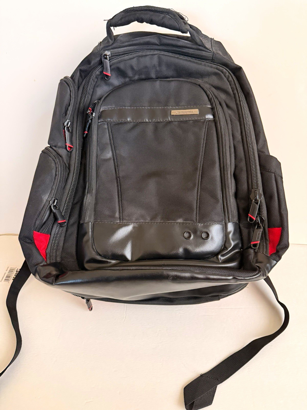 Samsonite Tectonic Laptop Backpack Black Business Travel Carry On Computer Bag