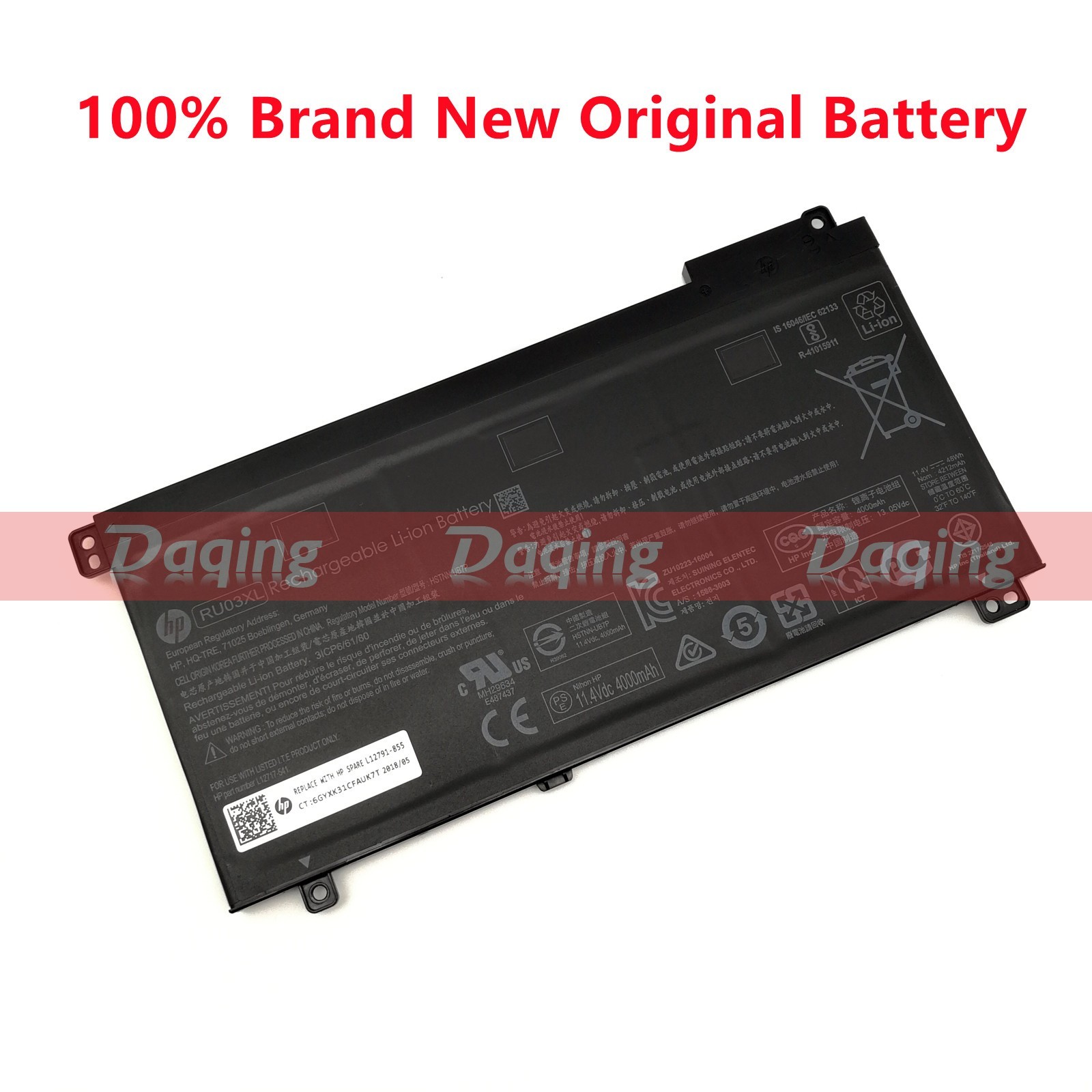 New Original RU03XL Battery for HP ProBook X360 440 G1  L12717-421 HSTNN-LB8K