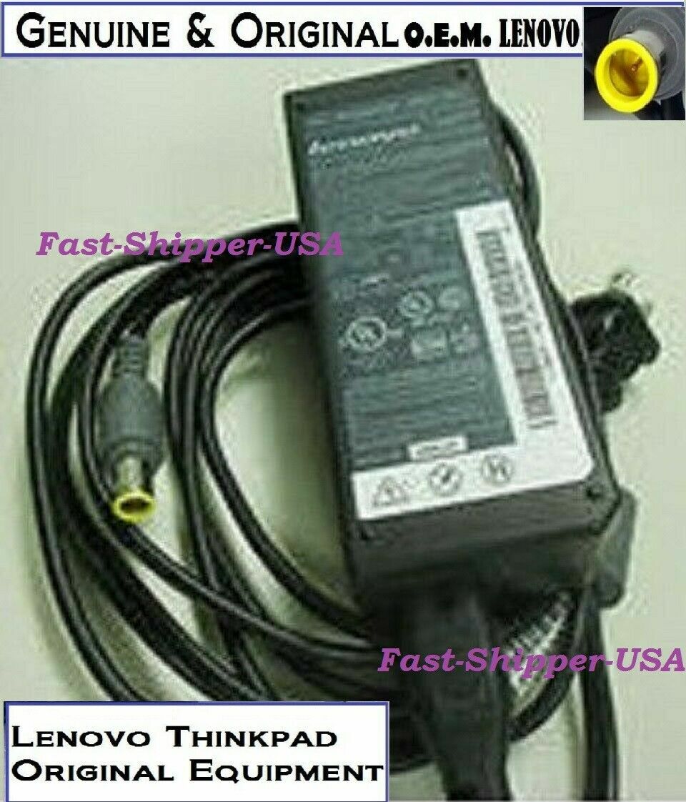 ✂ Genuine 90w watt AC power cord adapter x61, x200, T601, T601F Lenovo charger 