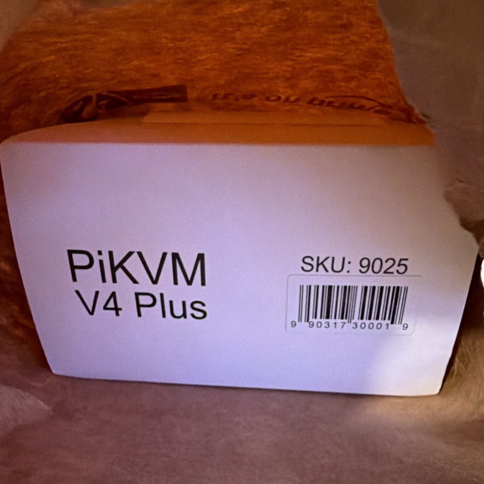 PiKVM V4 Plus KVM Switch Box Black Multiple Connector Types USB RJ45 DC Power