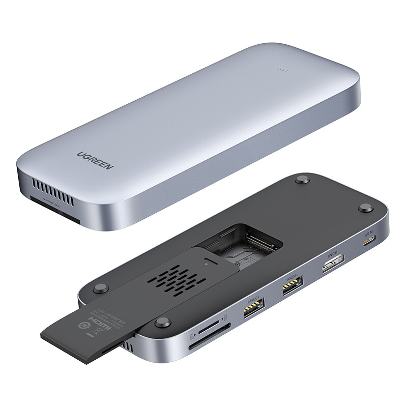 UGREEN USB-C 3.2 Gen2 to SSD 10Gbps M.2 NVMe/SATA HDMI 4K/60Hz USB-A 3.0 Dock