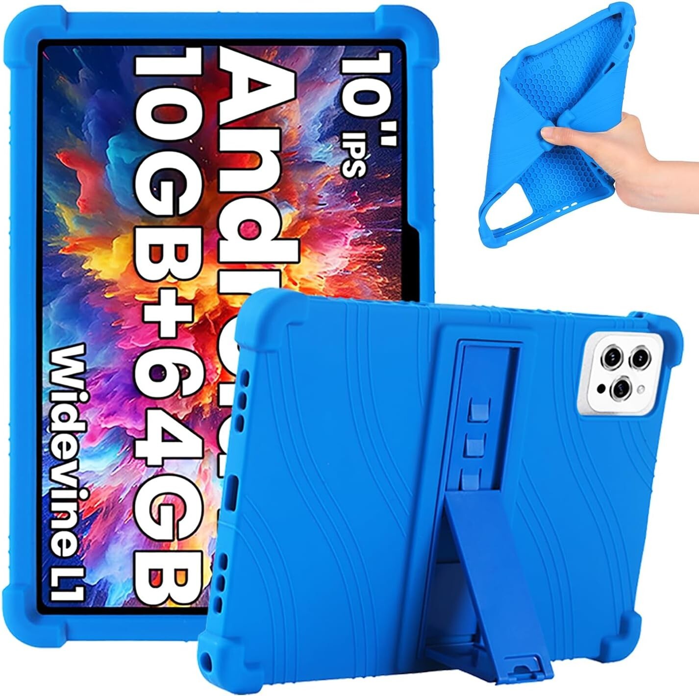 Case for 10 inch/ 10.1 inch Android 15 / 14 / 13 Tablet Stand Cover 2025/2024