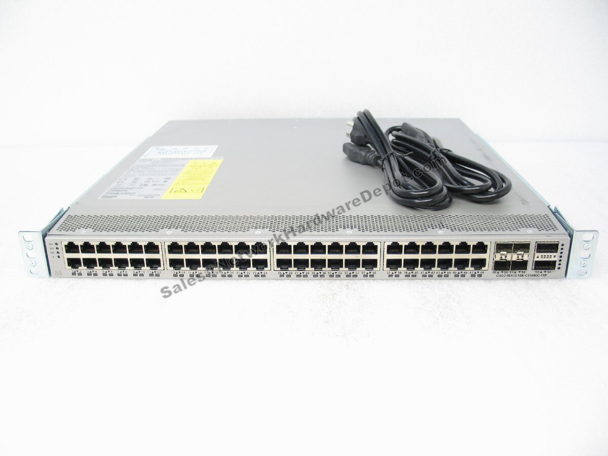 Cisco N9K-C9348GC-FXP 48-Port Nexus 9348GC w/ DUAL AC Power - 1 Year Warranty