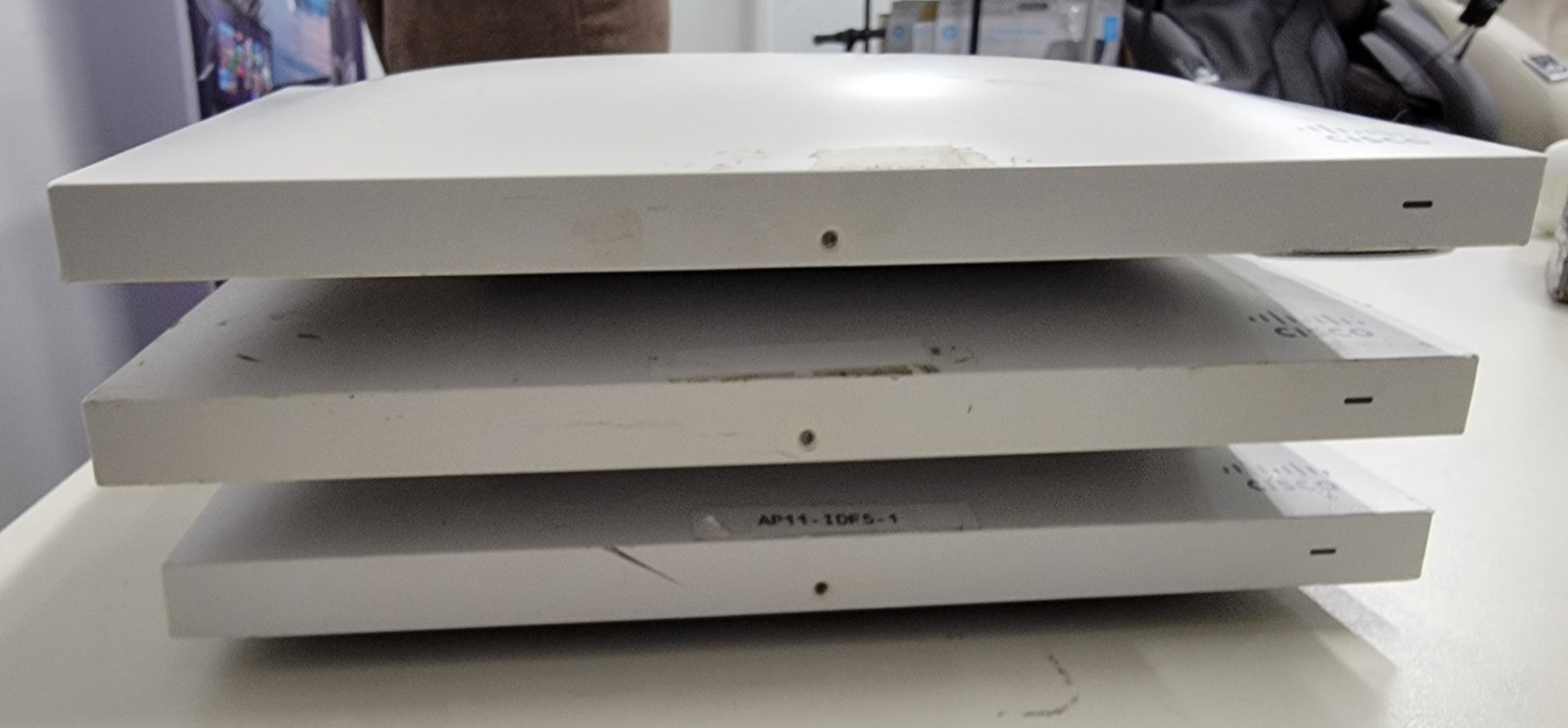 Lot of 3pcs CISCO MERAKI MR42-HW WIRELESS ACCESS POINTS CLAIMED used