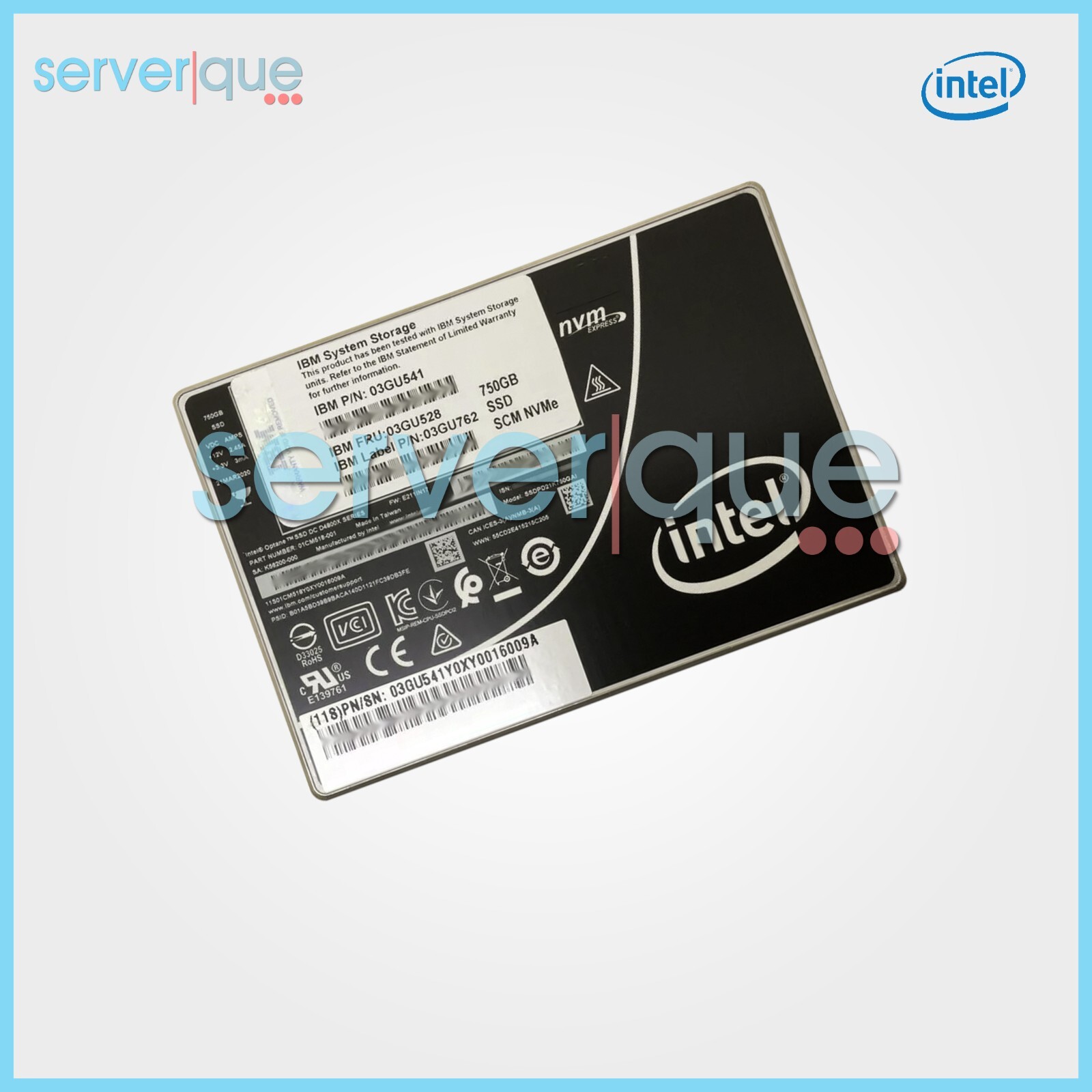 IBM SSDPD21K750GAI Intel Optane D4800X Series 750GB PCIe NVMe U.2 2.5" SSD