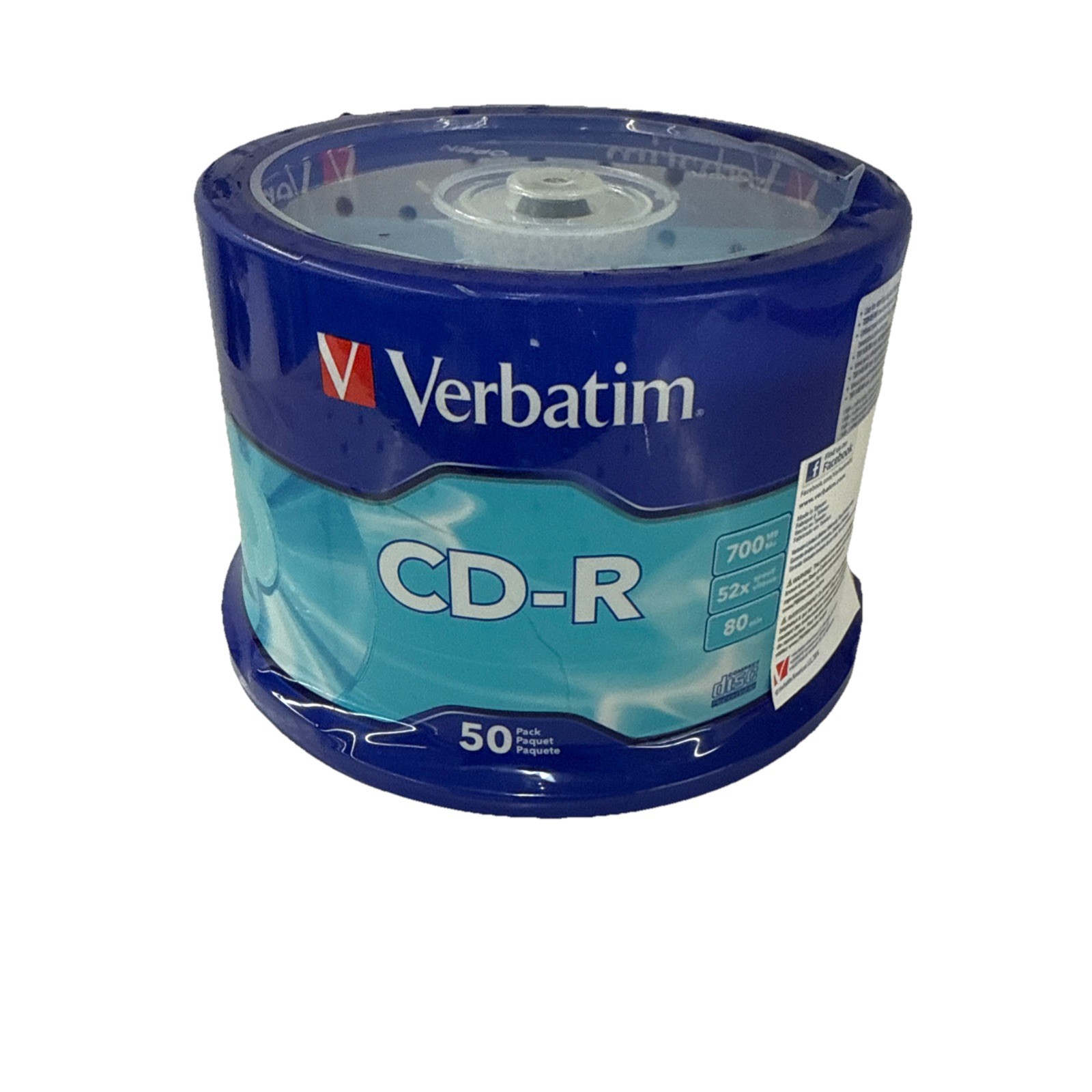 New 50 Pack Music CD-R Discs Media for Audio MP3 Data Recordable Spindle Blank