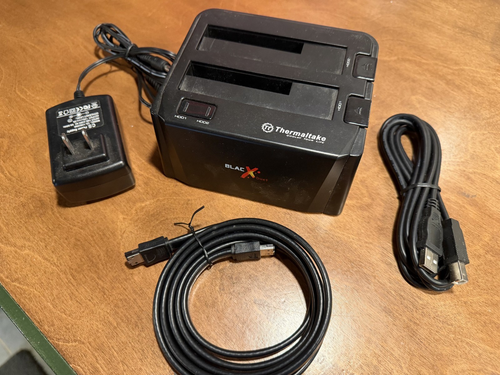 Thermaltake BlacX Duet Dual Bay SATA HDD eSATA USB Docking Station ST0014U
