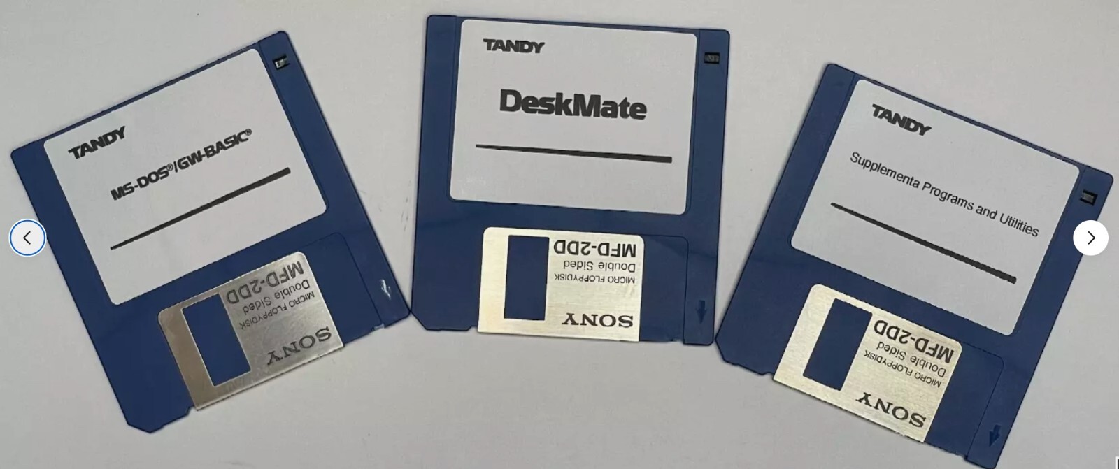Tandy 1000 HX Boot system and Deskmate Disks / 3.5 Floppies   