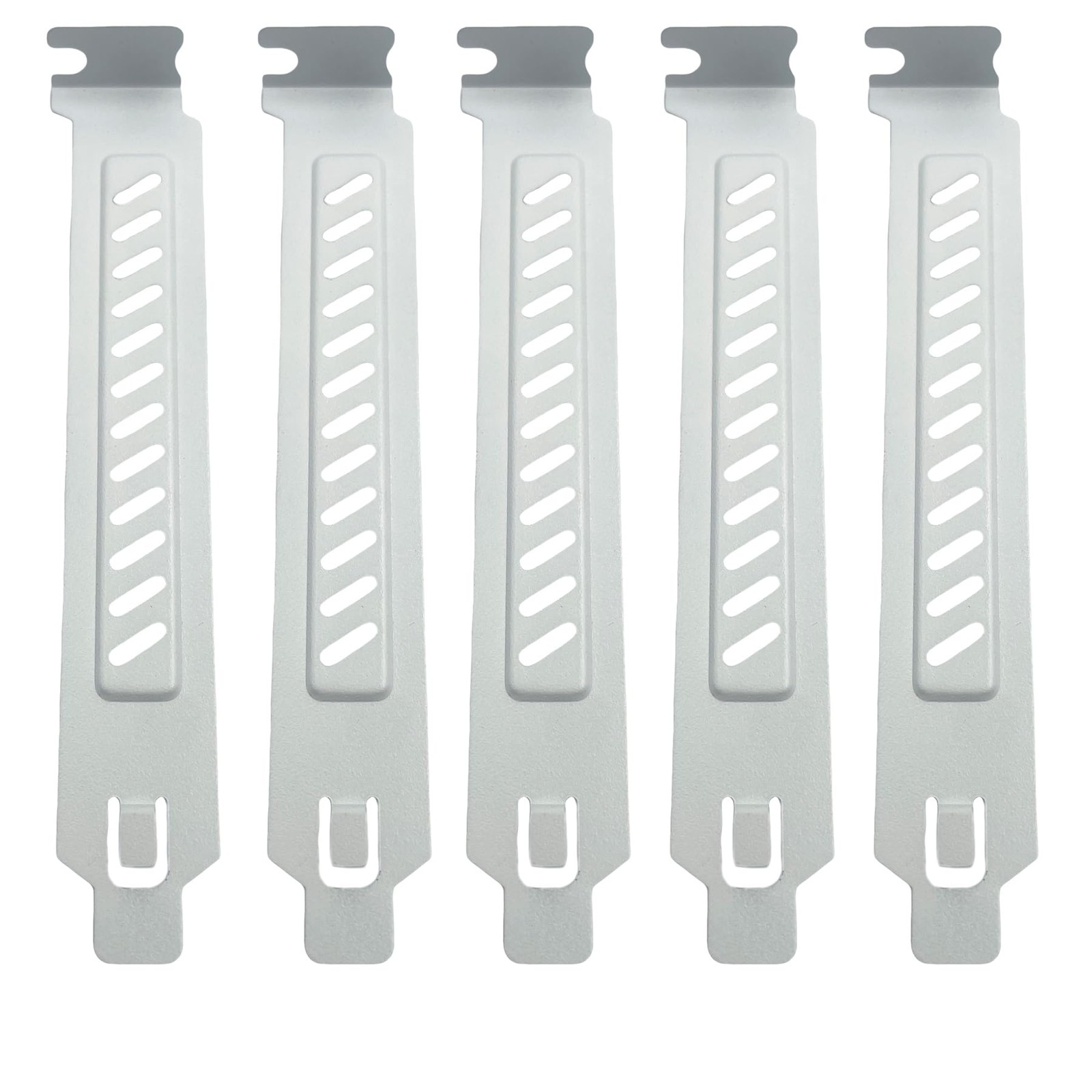 10PCS White PCI Slot Covers,Dust Filter Bracket Expansion Blanking 1