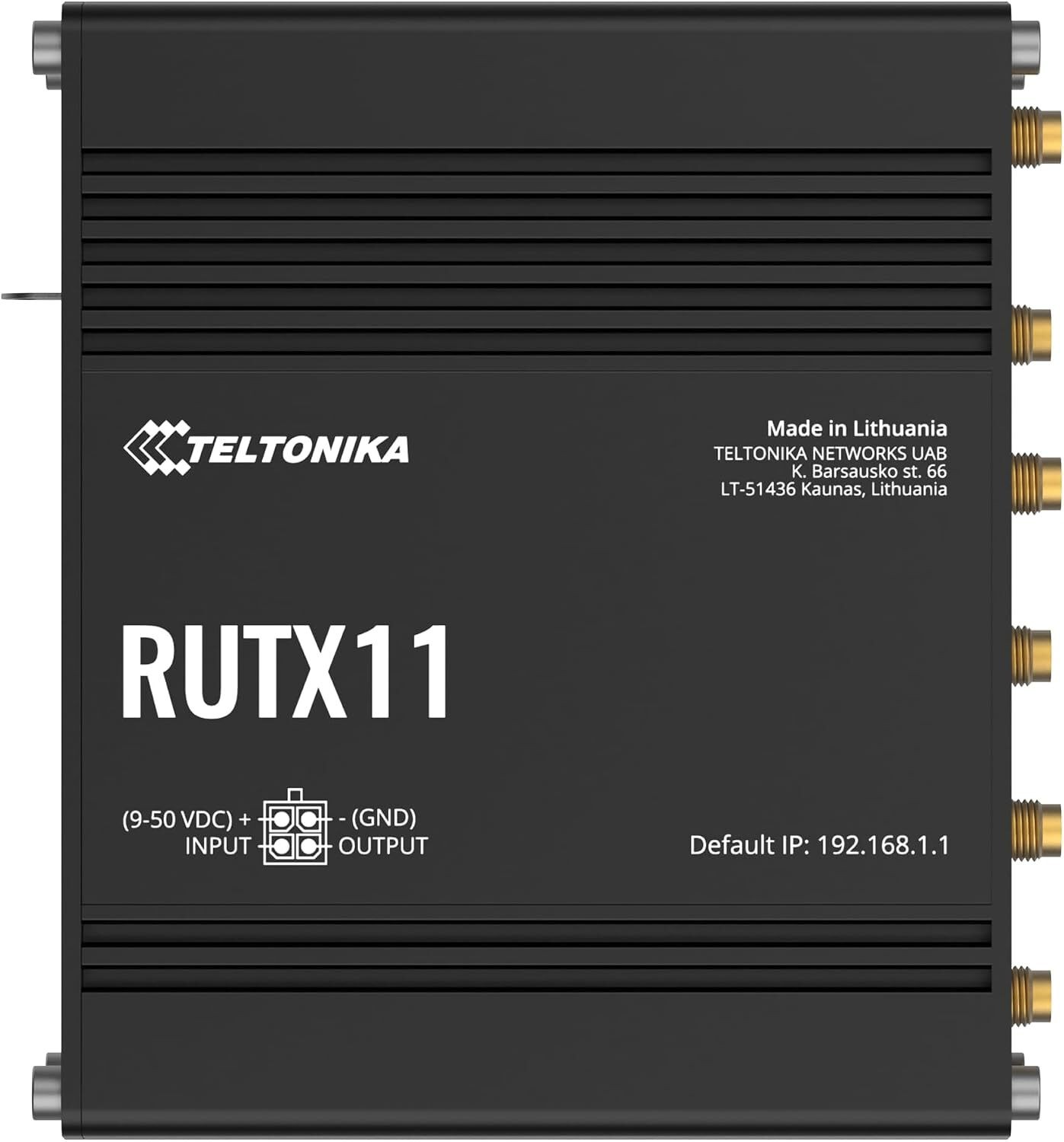 Teltonika RUTX11 Industrial LTE Router (CAT 6) (RUTX11) - Brand New