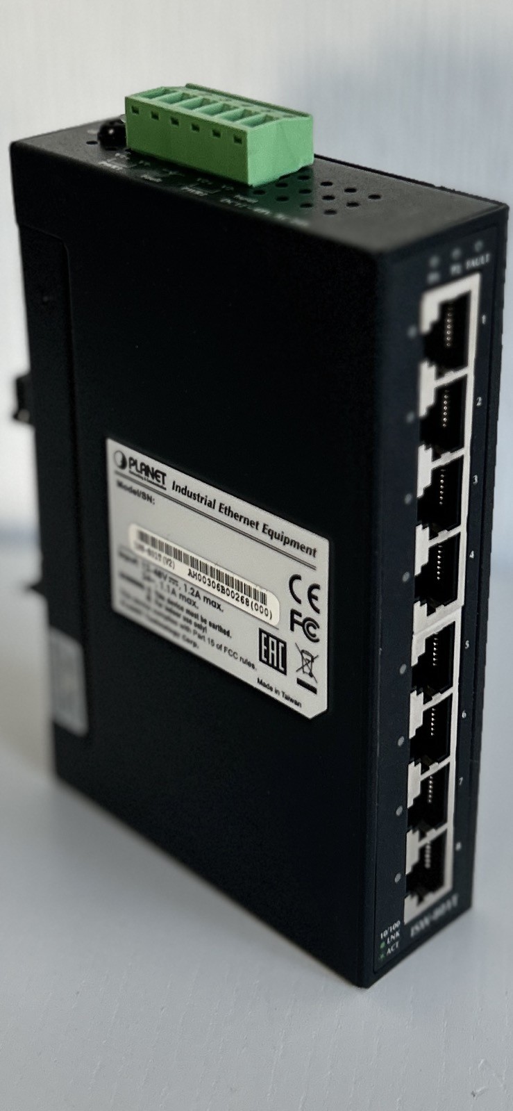 Planet Industrial Fast Ethernet Switch ISW-801T (V2)12-48V 8-Port 10/100TX GEB