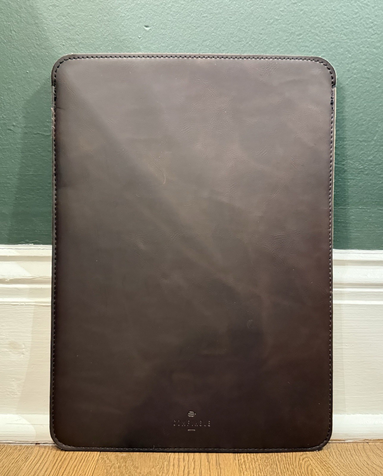 Comfyable 13" Laptop Sleeve Case Faux Leather Slim Durable Modern Work Pad GC