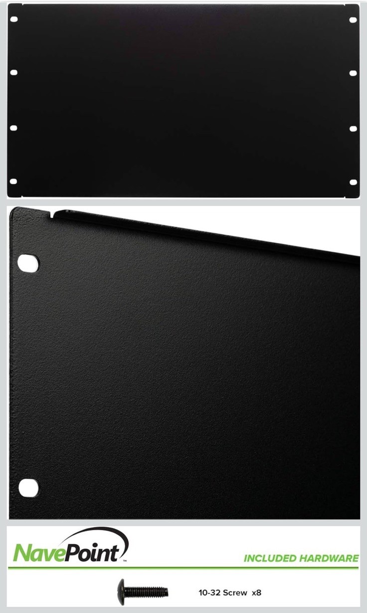 Navepoint 6U Blank Rack Mount Panel Spacer for 19-Inch Server Network Rack 