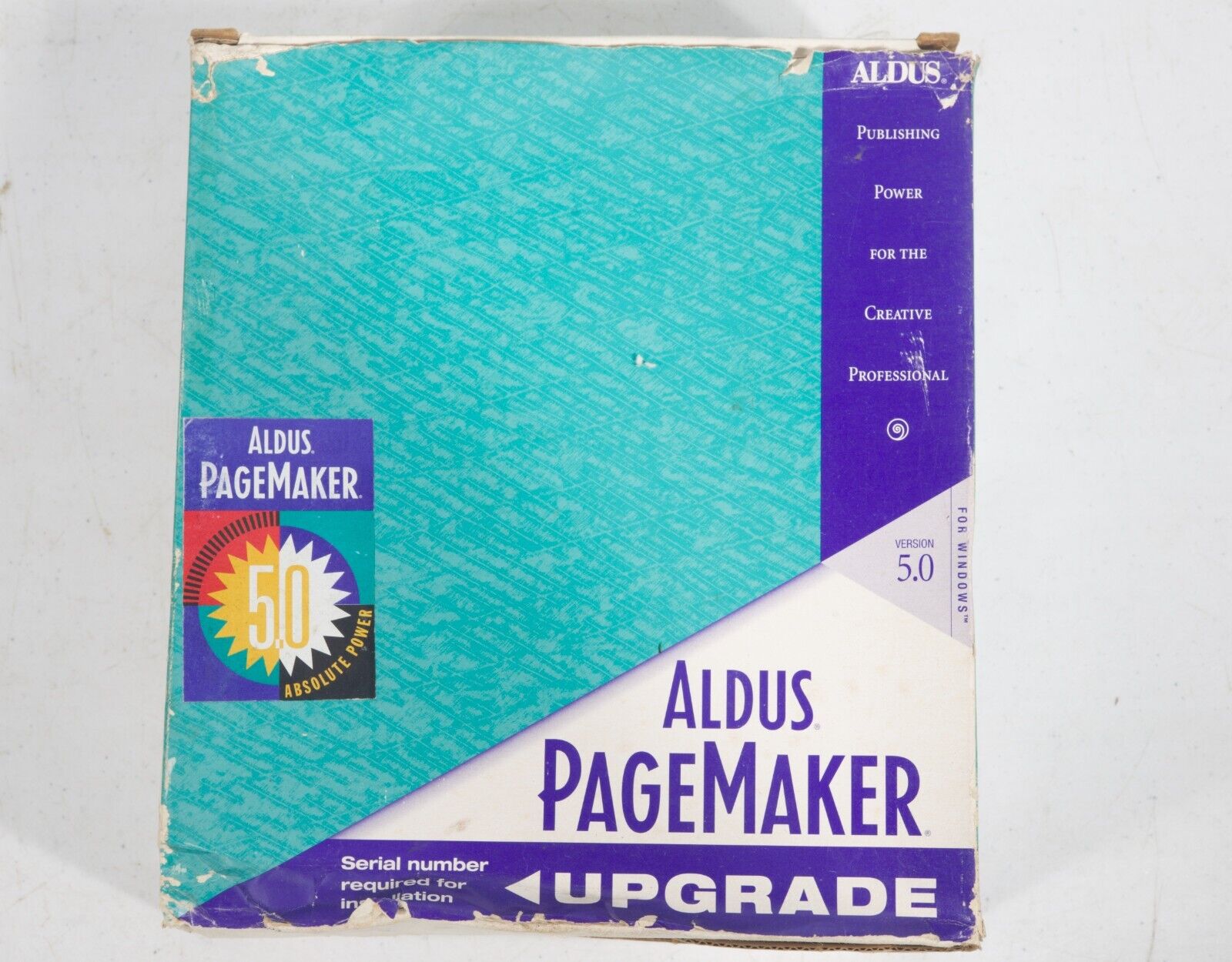Vintage Aldus PageMaker version 5.0 Upgrade for Windows 3.5