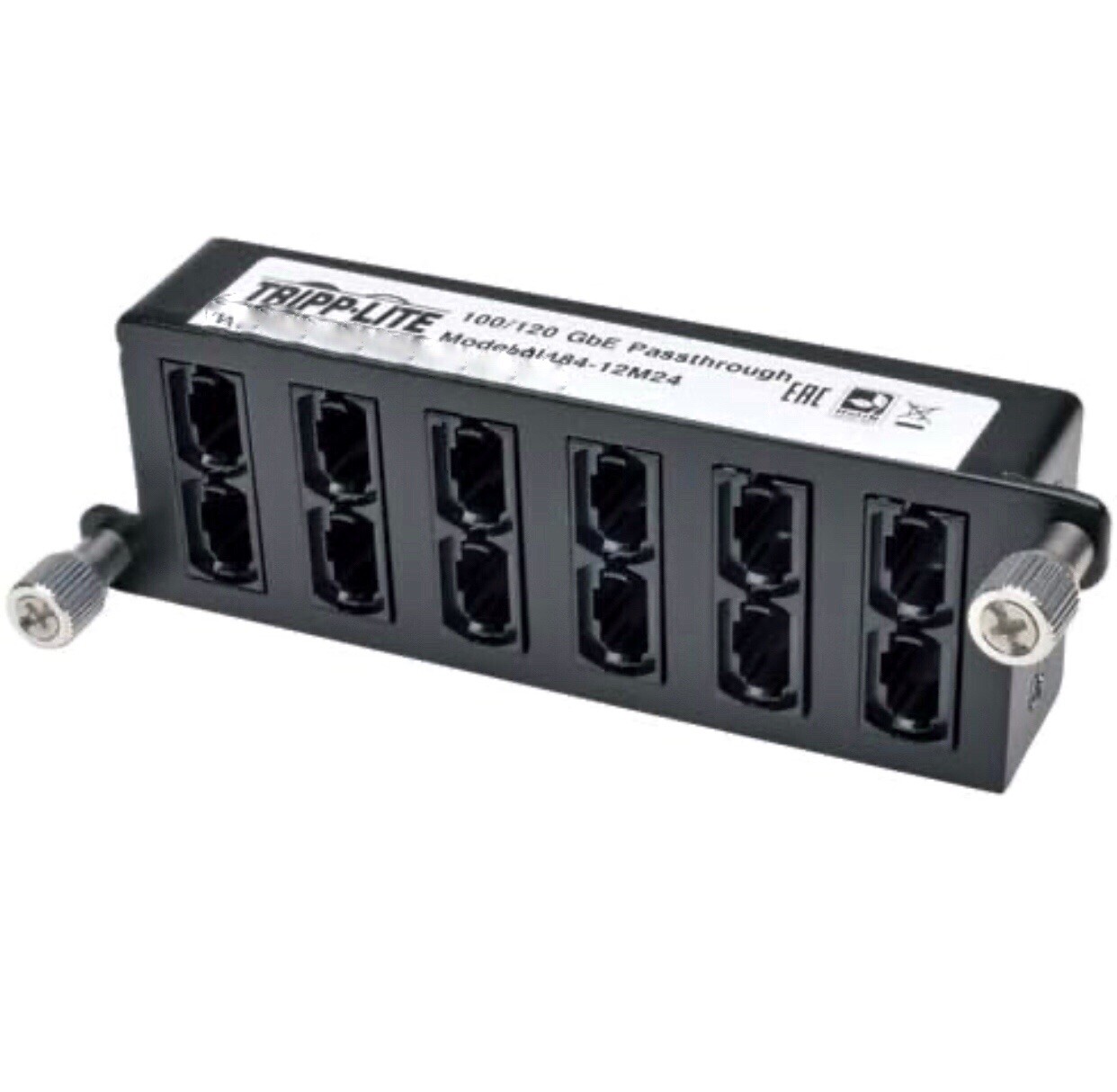 TRIPP LITE 100Gb/120Gb Pass-Through Cassette 12 24-Fiber MTP/MPO (N484-12M24)