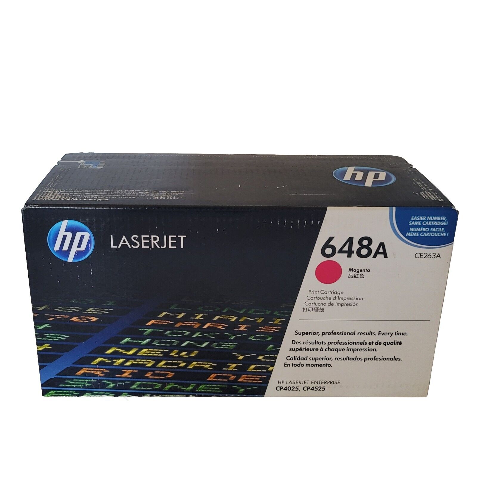 HP Genuine OEM 648A CE263A Magenta Toner Cartridge LaserJet CP4025 ~NEW SEALED