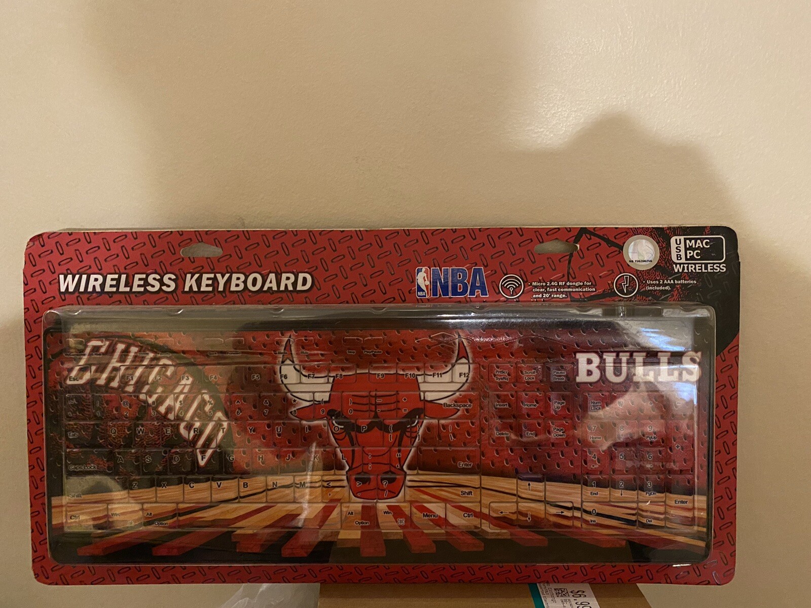 Wireless Computer Keyboard Chicago Bulls NBA Basketball